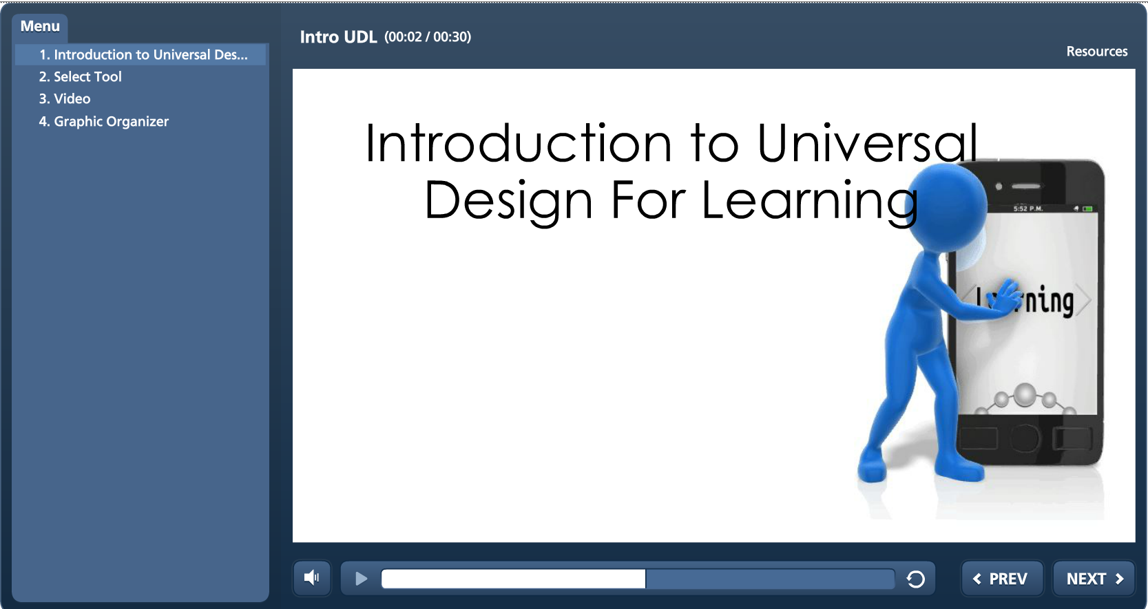 image of intro to UDL module