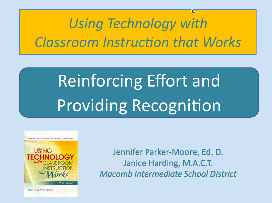 Reinforcing Effort & Providing Recognition Presentation