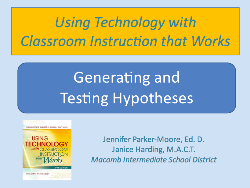 Generating & Testing Hypotheses Presentation
